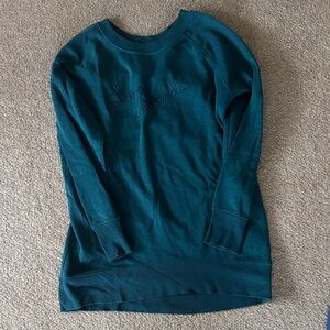 Old Navy Women's Deep Teal Crew Neck Sweater